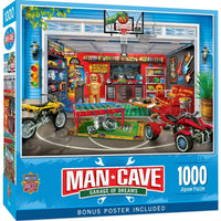 Man Cave Garage of Dreams 1000 Piece Jigsaw Puzzle | Masterpieces Puzzles - BIG FRENCHIES
