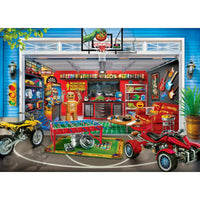 Man Cave Garage of Dreams 1000 Piece Jigsaw Puzzle | Masterpieces Puzzles - BIG FRENCHIES