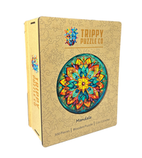 Mandala Shaped 300 Piece Wooden Jigsaw Puzzle | Trippy Puzzle Co