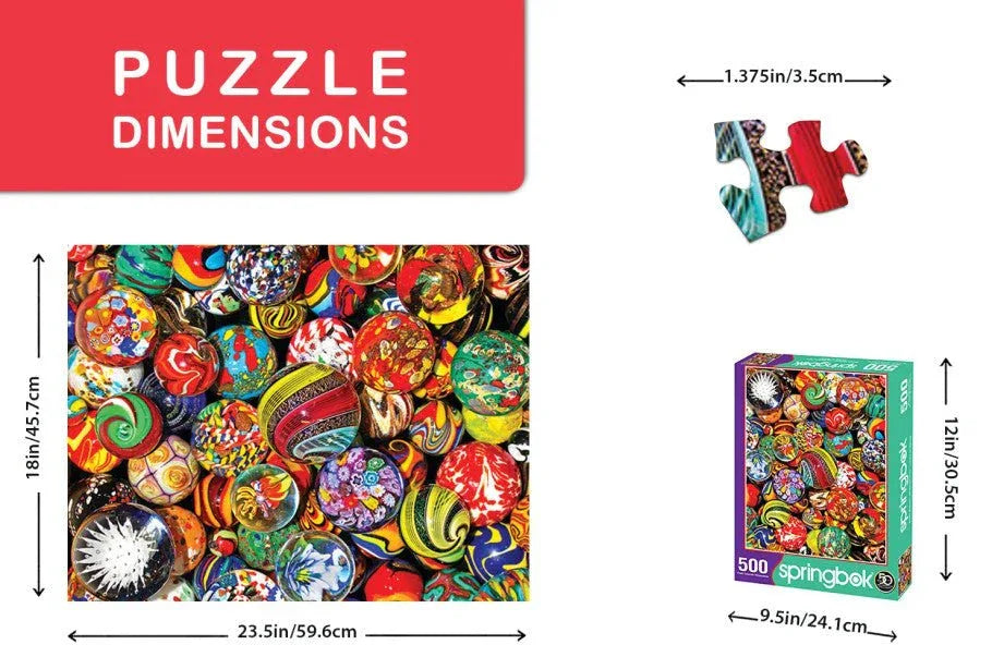 Marble Madness 500 Piece Jigsaw Puzzle by Springbok Puzzles - BIG FRENCHIES