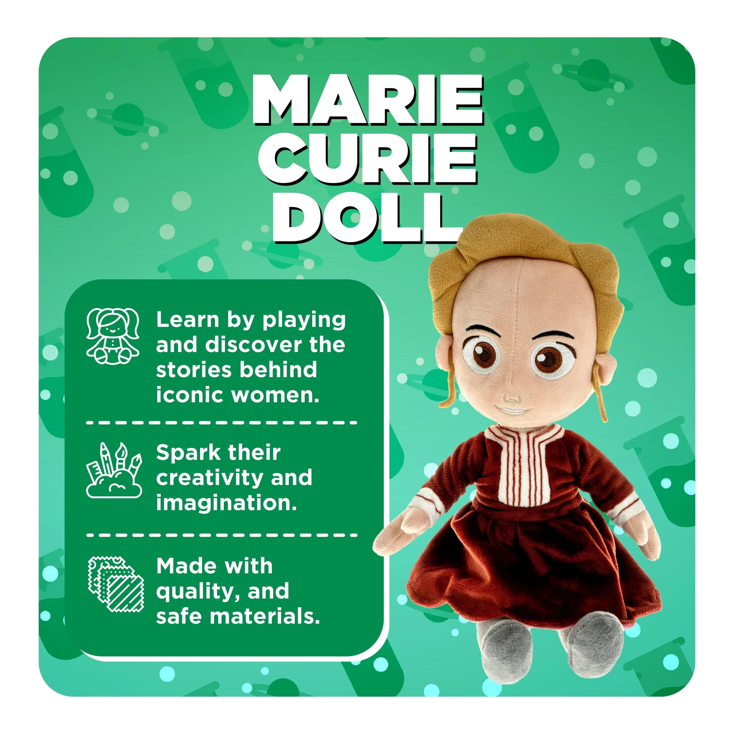 Explore the Wonders of Science with Marie Curie: The Interactive Plush Companion - BIG FRENCHIES