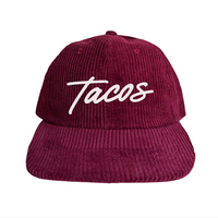 Tacos Cursive Corduroy Cap