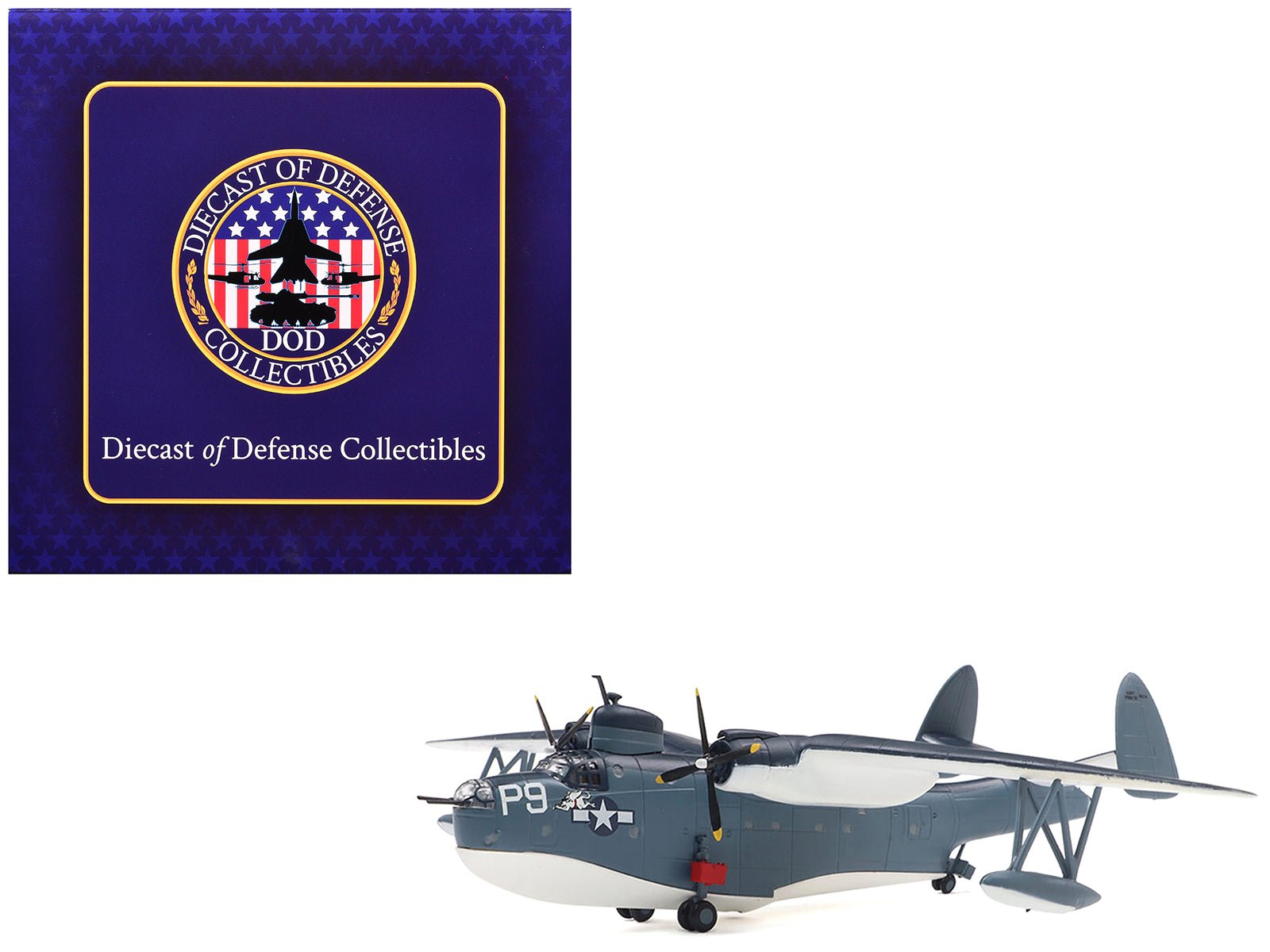Martin PBM-3D Mariner Aircraft "United States Navy" 1/144 Diecast Model by Diecast of Defense  free shipping USA