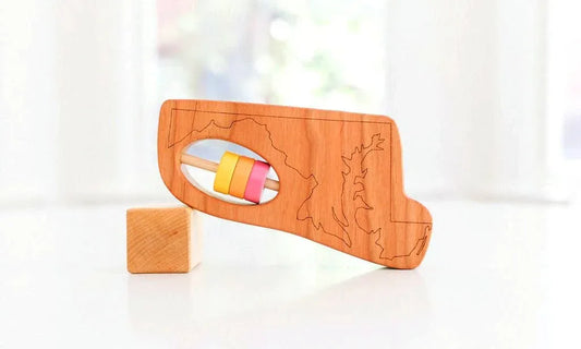 Maryland State Wooden Baby Rattle™ - BIG FRENCHIES