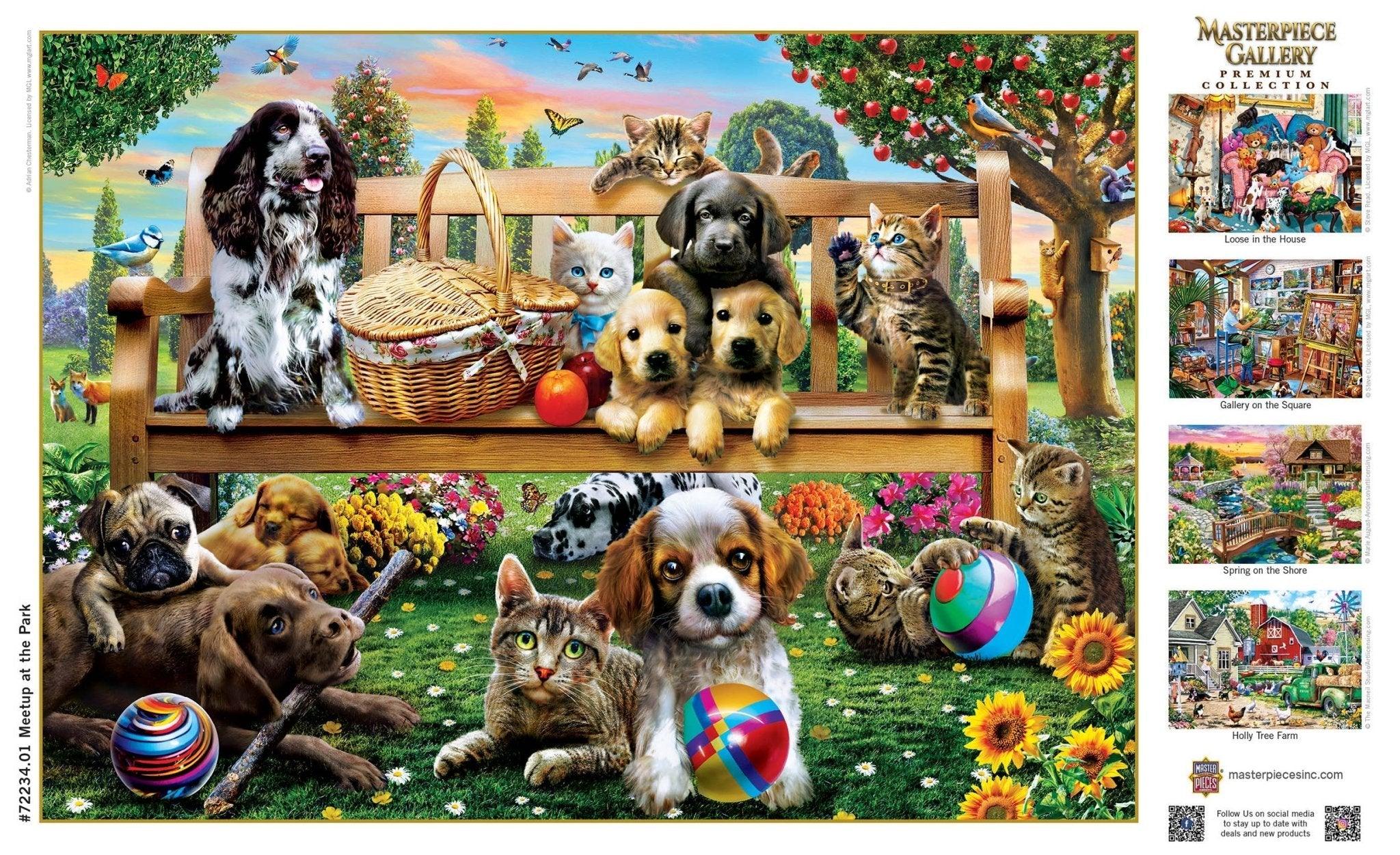 Masterpiece Gallery - Meetup at the Park 1000 Piece Puzzle by Masterpieces Puzzles - BIG FRENCHIES