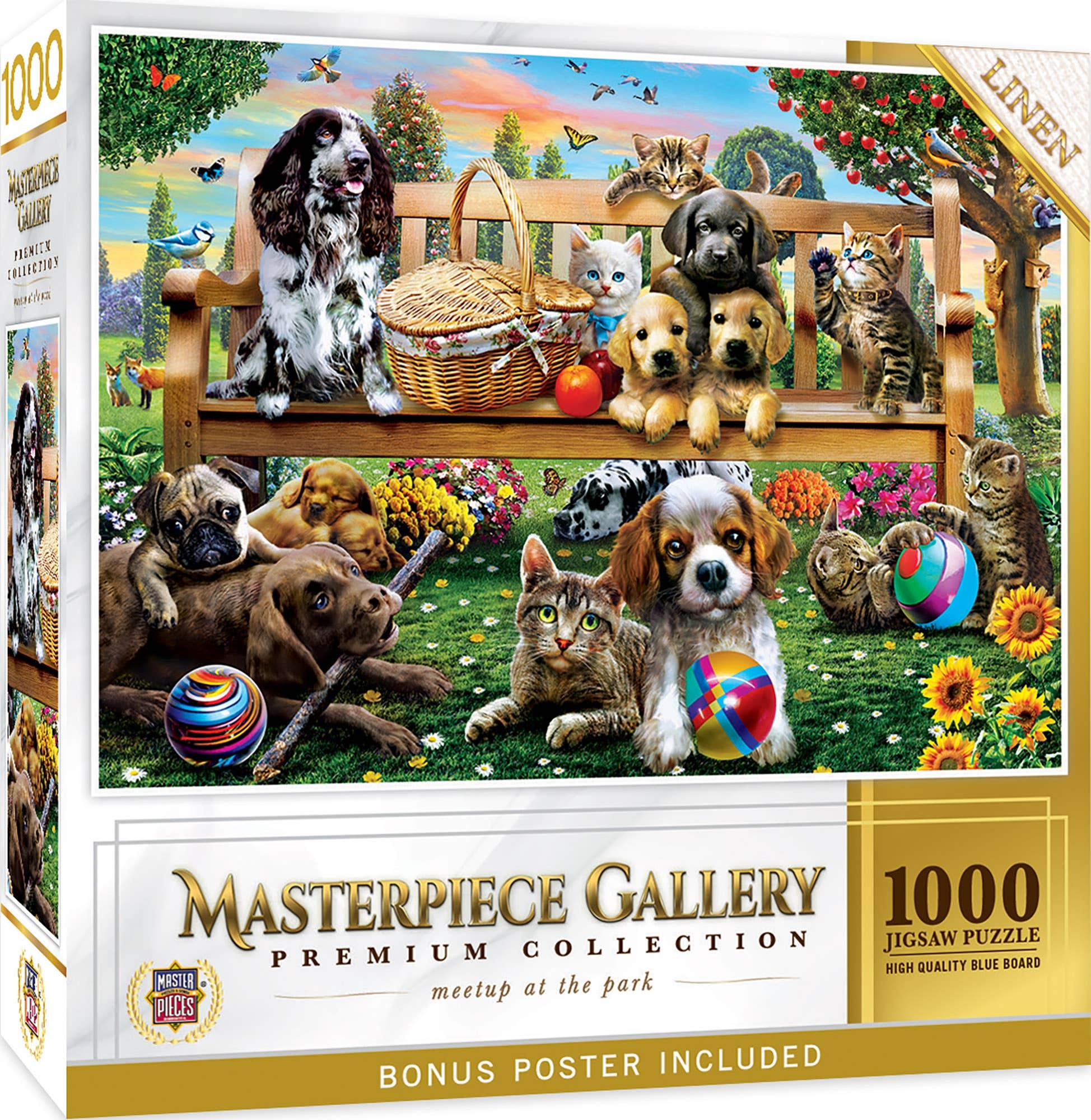 Masterpiece Gallery - Meetup at the Park 1000 Piece Puzzle by Masterpieces Puzzles - BIG FRENCHIES