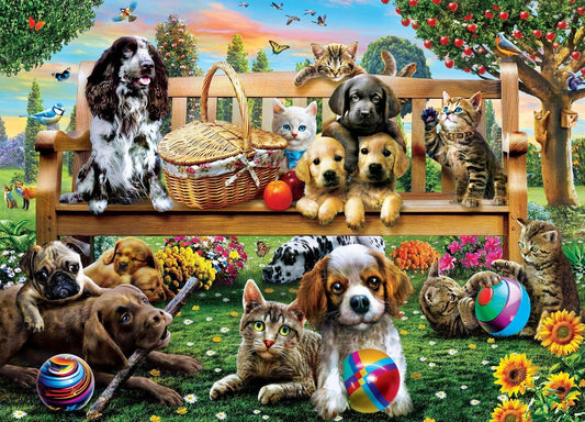 Masterpiece Gallery - Meetup at the Park 1000 Piece Puzzle by Masterpieces Puzzles - BIG FRENCHIES