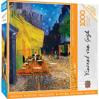 Masterpieces of Art - Cafe Terrace at Night 1000 Piece Puzzle by Masterpieces Puzzles - BIG FRENCHIES