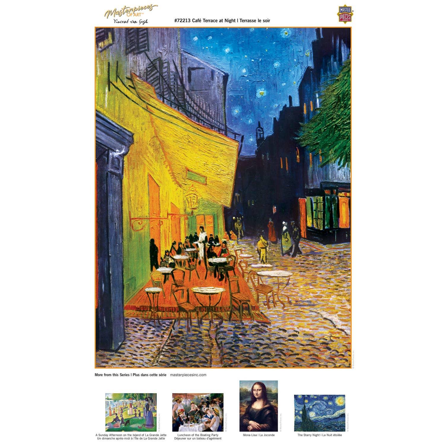 Masterpieces of Art - Cafe Terrace at Night 1000 Piece Puzzle by Masterpieces Puzzles - BIG FRENCHIES