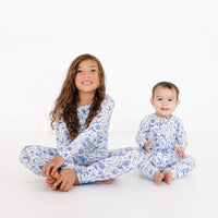 Porcelain Vine Bamboo Toddler Pajama Set - BIG FRENCHIES