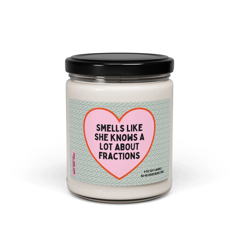 Math Teacher Candle: Fractions - BIG FRENCHIES