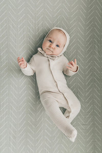 Desert Sage Muslin Crib Sheet - BIG FRENCHIES