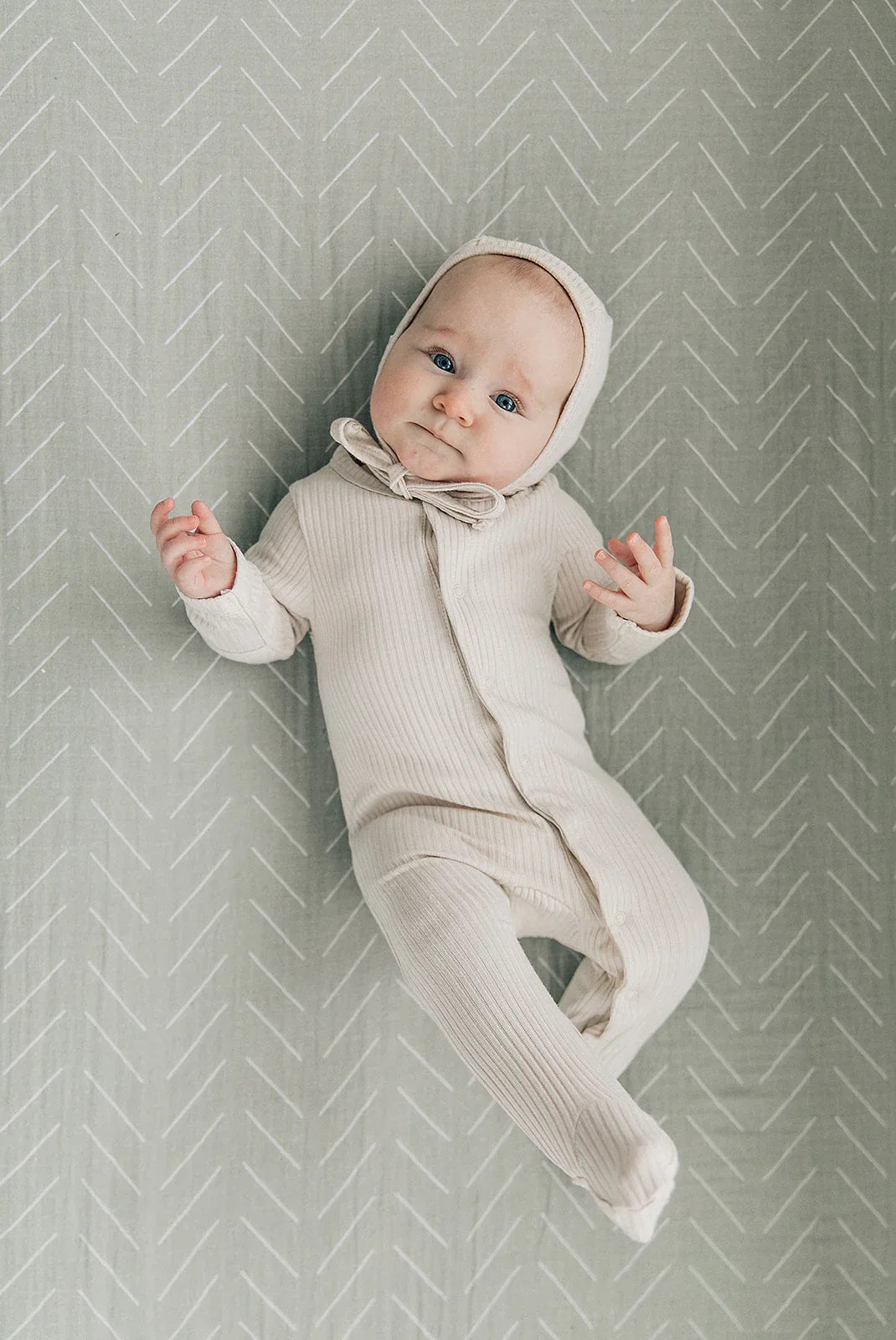 Desert Sage Muslin Crib Sheet - BIG FRENCHIES