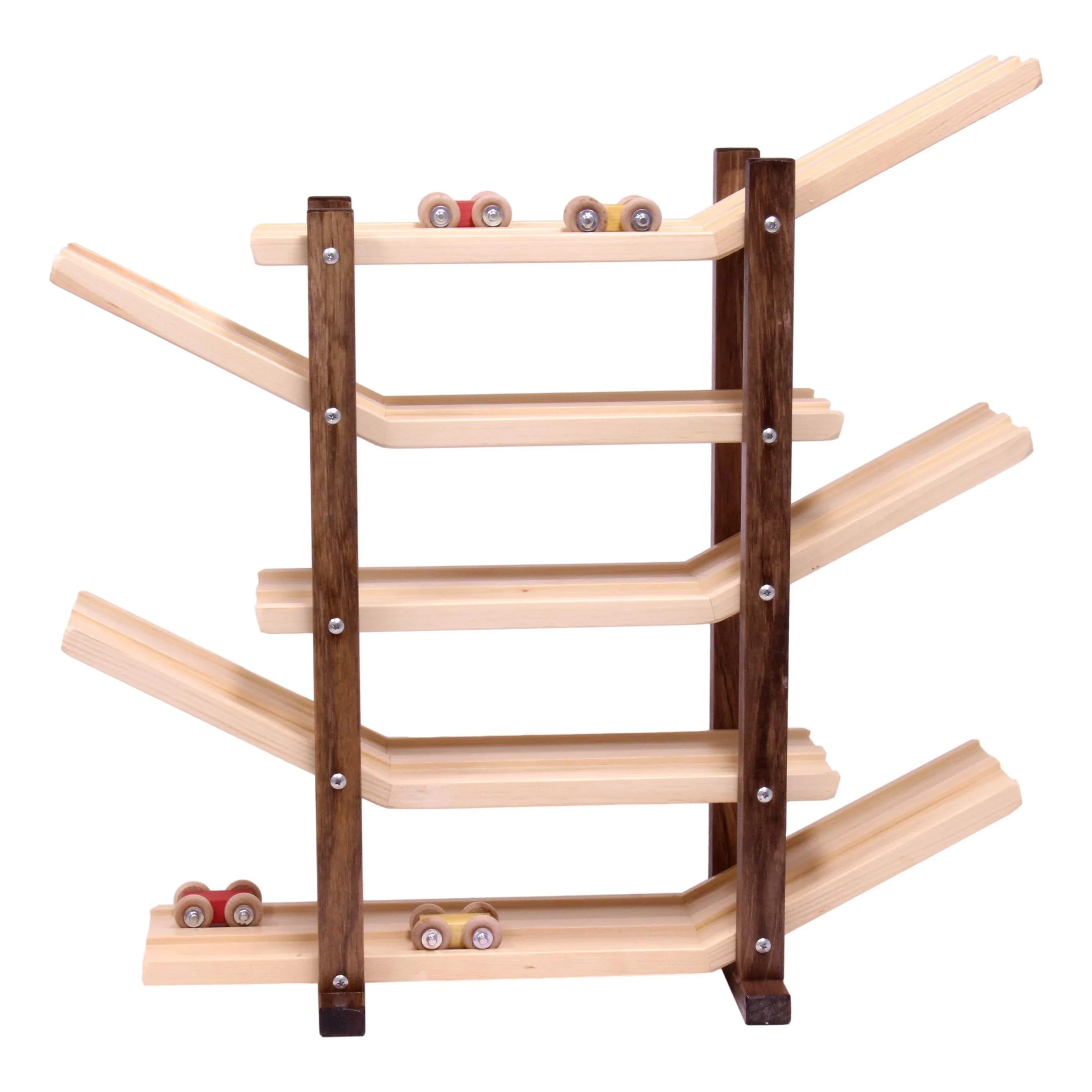 Amish-Made, Handcrafted Wooden Car Roller Racetrack Action Toy - BIG FRENCHIES