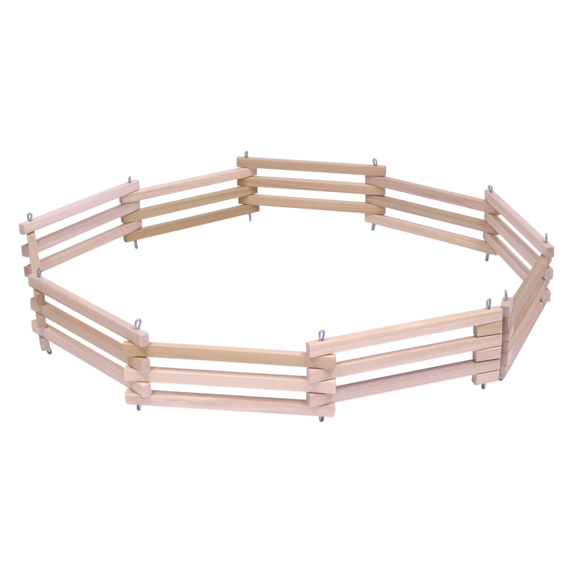 Wooden Folding Corral Fence Toy, Amish-Made, Unfinished Wood - BIG FRENCHIES