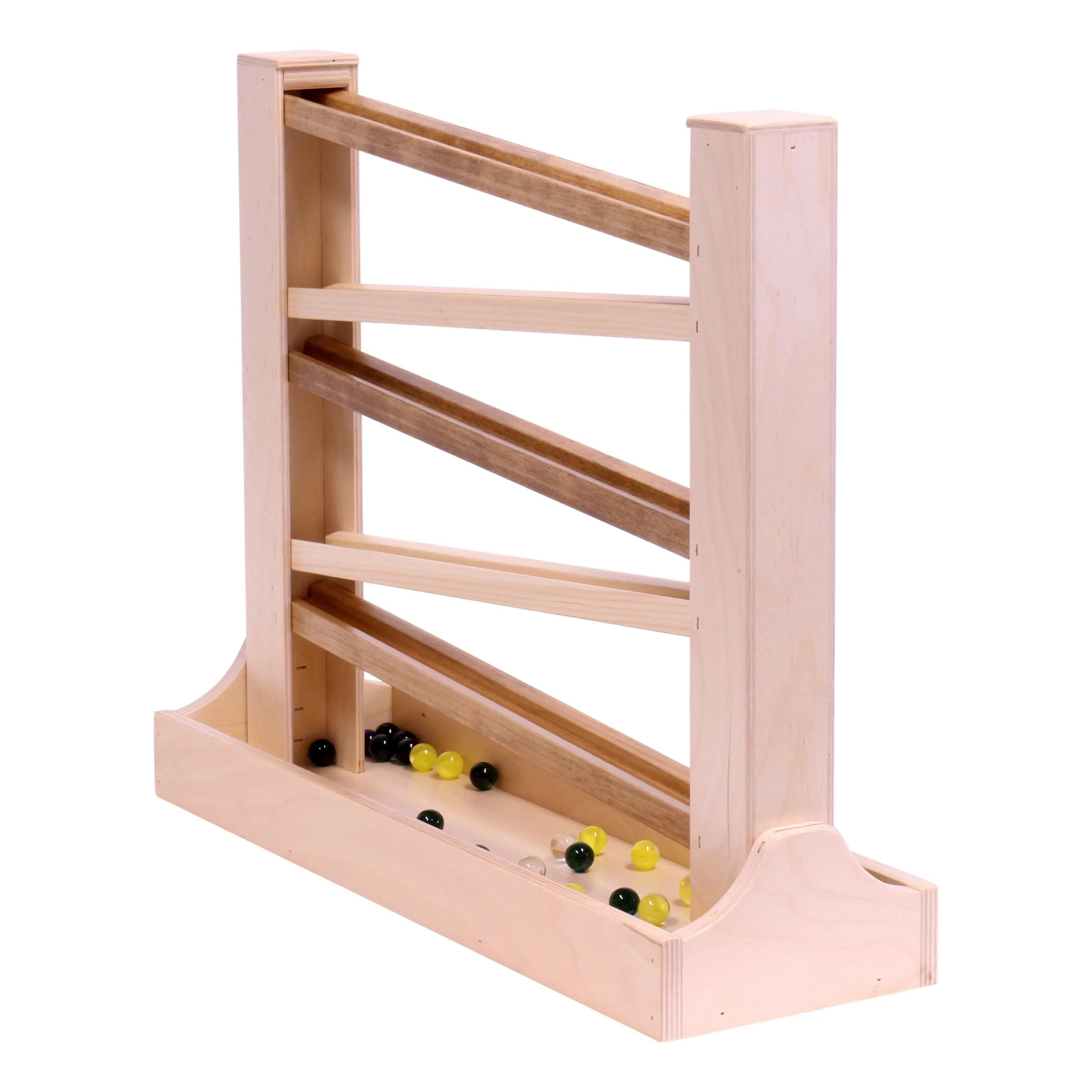 Amish-Made Heirloom Marble Roller Wooden Toy - Child-Safe Finish - BIG FRENCHIES