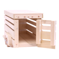 Amish-Made Wooden Horse Trailer Toy, Unfinished Wood - BIG FRENCHIES