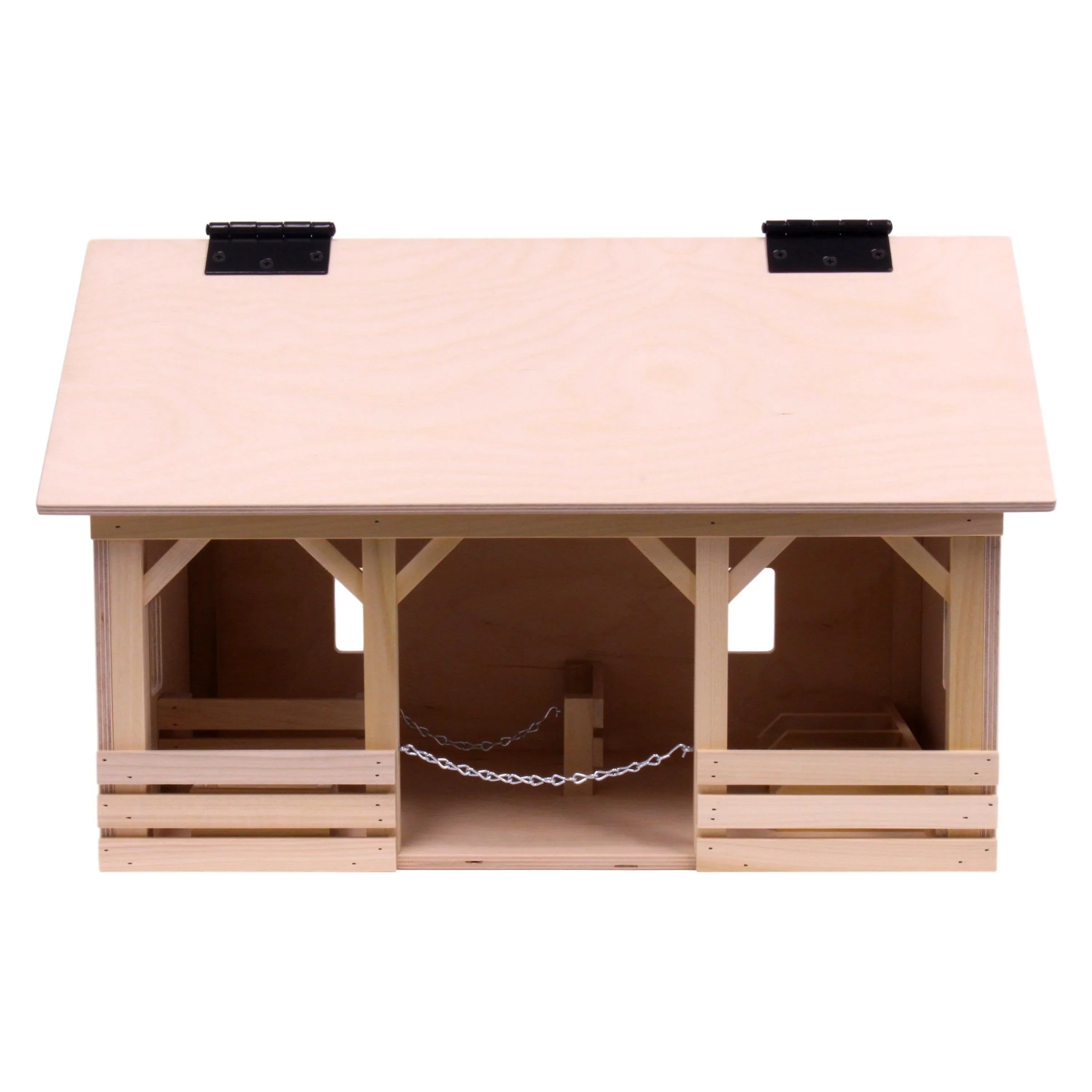 Large A-Frame Barn Toy with Hay Loft, Realistic Wooden Toy Barn - BIG FRENCHIES