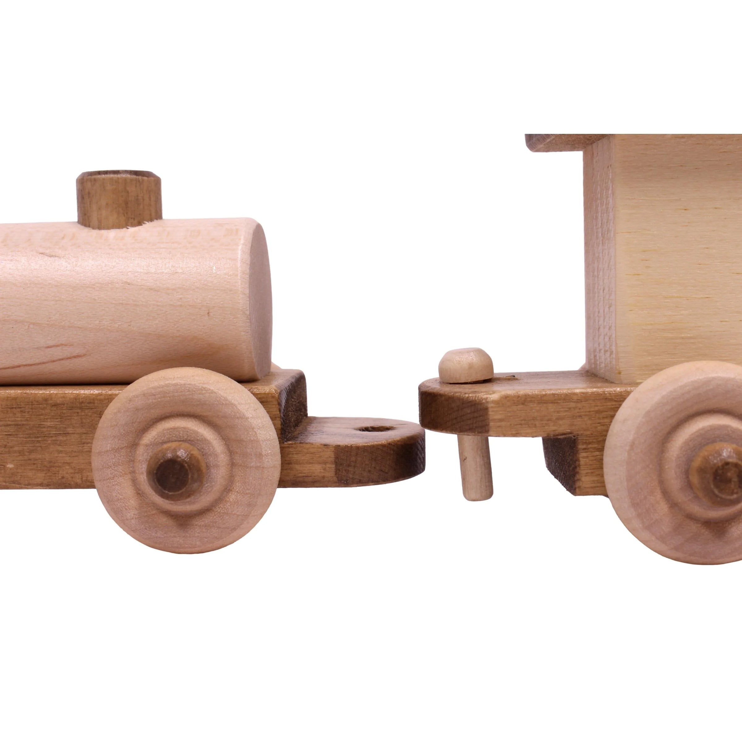 Wooden Toy Train Play Set, 24" Long, Kid-Safe Finish, Amish-Made - BIG FRENCHIES
