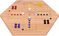 Aggravation Wahoo Marble Board Game, Double-Sided, Hand Painted