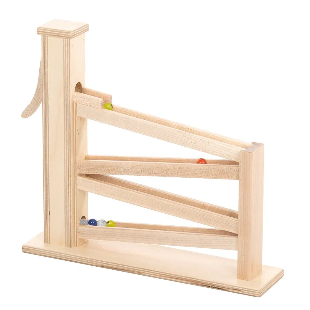 Wooden Marble Pump Toy, CPSIA-Approved, Non-Toxic Finish, Amish-Made - BIG FRENCHIES