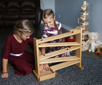Wooden Marble Roller Racetrack Toy - Child-Safe Finish - BIG FRENCHIES