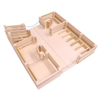Amish-Made Wooden Folding Stock Yard Farm Toy, Unfinished - BIG FRENCHIES