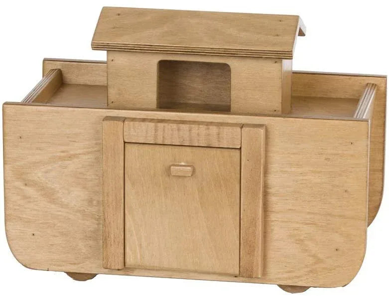 Wooden Noah's Ark Toy with 14 Toy Animals, Amish-Made - BIG FRENCHIES