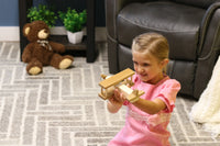 Wooden Toy Airplane With Spinning Propellor, Kid-Safe Finish - BIG FRENCHIES