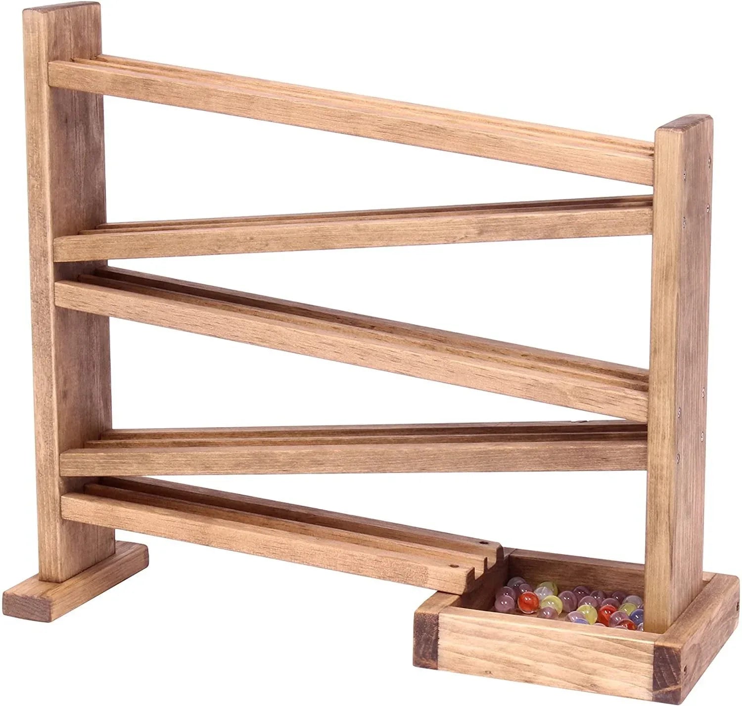 Wooden Marble Roller Racetrack Toy - Child-Safe Finish - BIG FRENCHIES