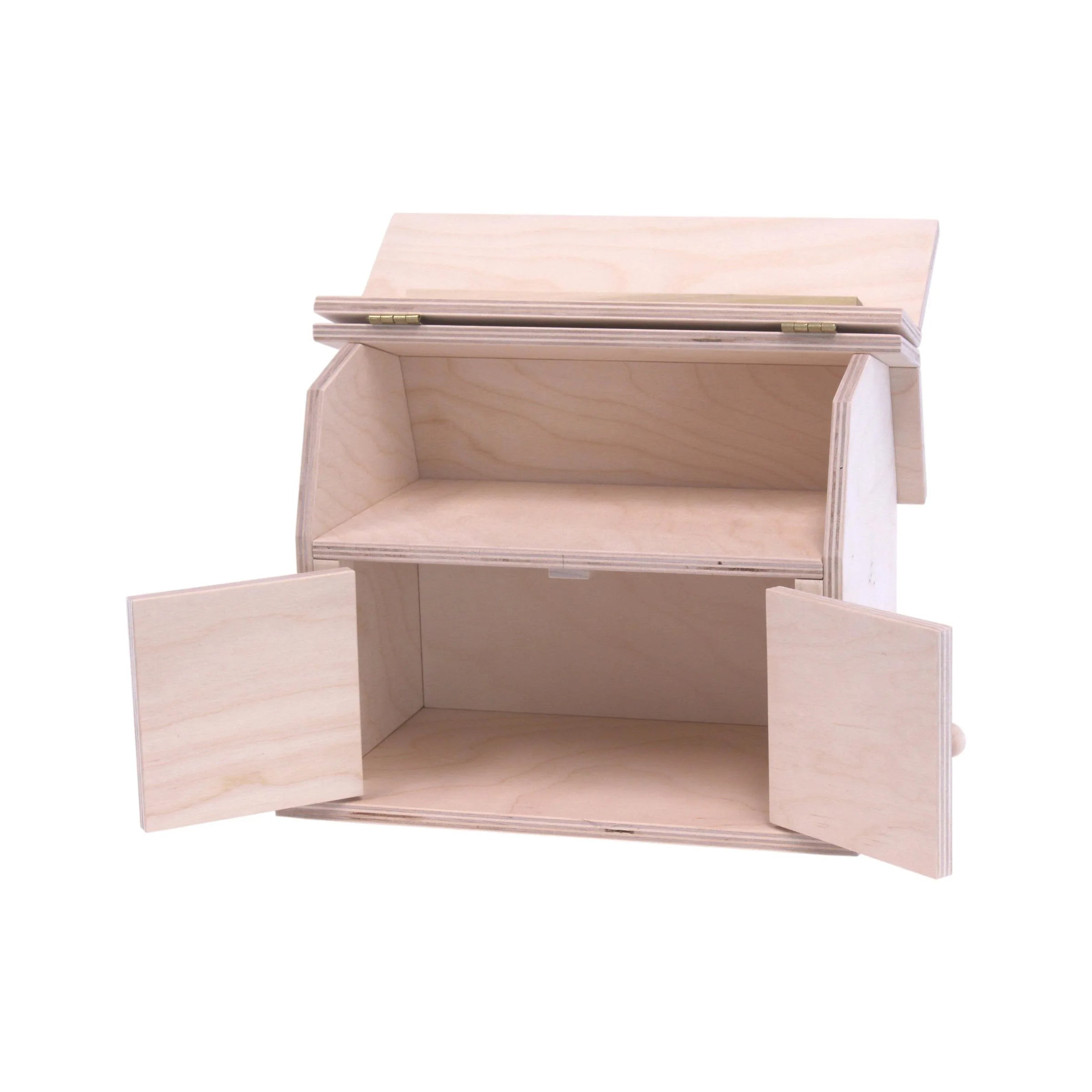 Mini Wooden Barn Toy, Hip Roof Barn Design, Amish-Made - BIG FRENCHIES