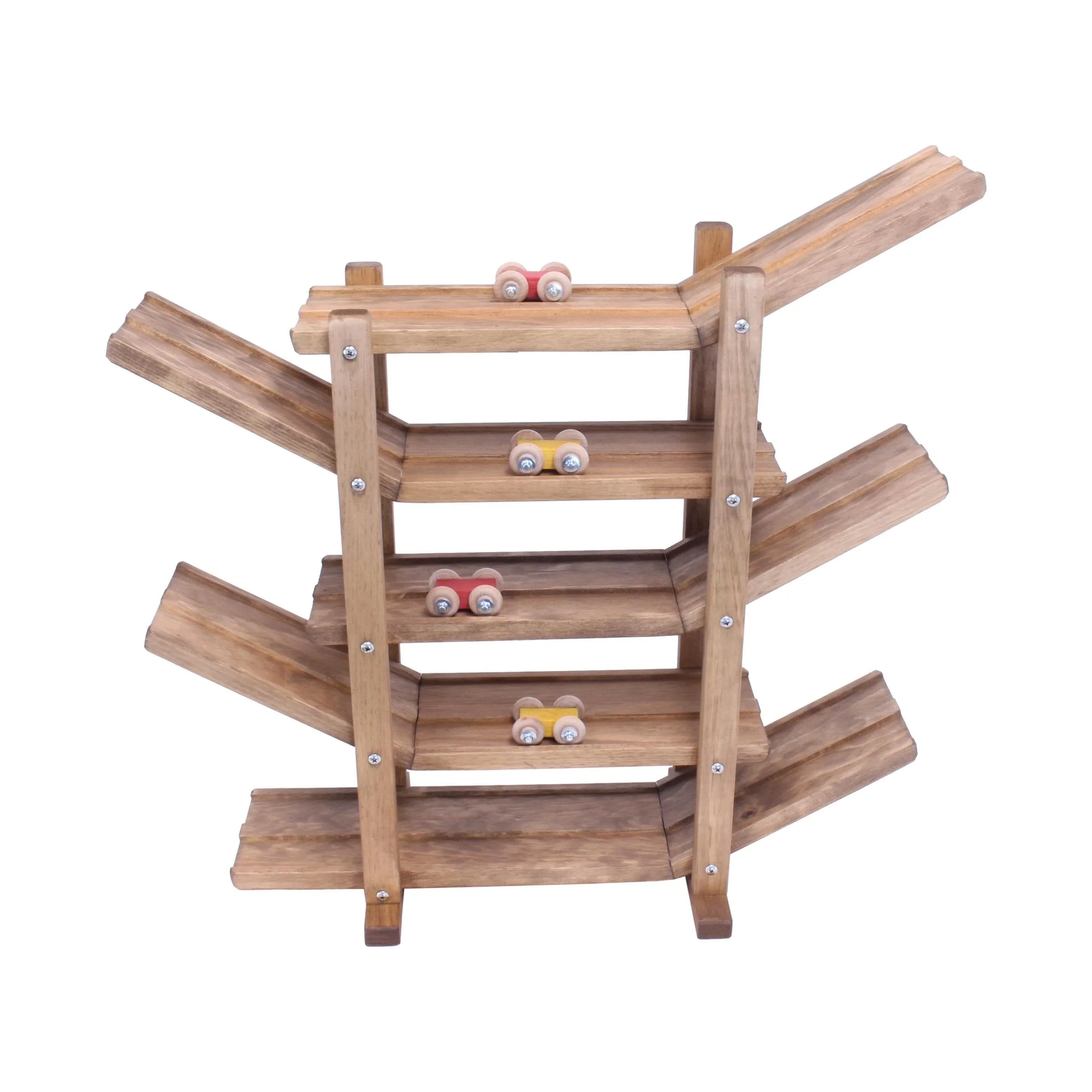 Amish-Made, Handcrafted Wooden Car Roller Racetrack Action Toy - BIG FRENCHIES