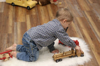 Amish-Made Wooden Log Semi Truck Toy, With Removable Logs - BIG FRENCHIES