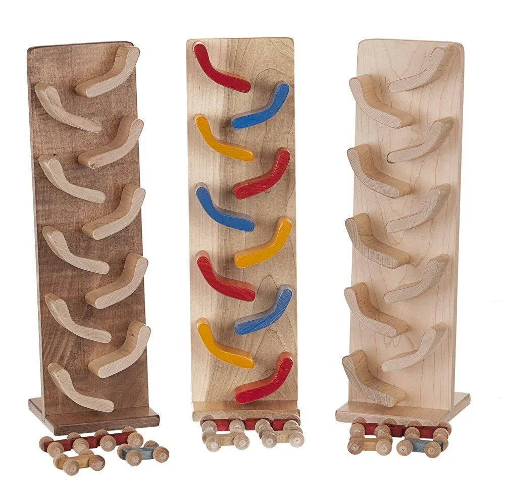 Amish-Made Mini Car Roller Wooden Toy, Pack of Cars Included - BIG FRENCHIES