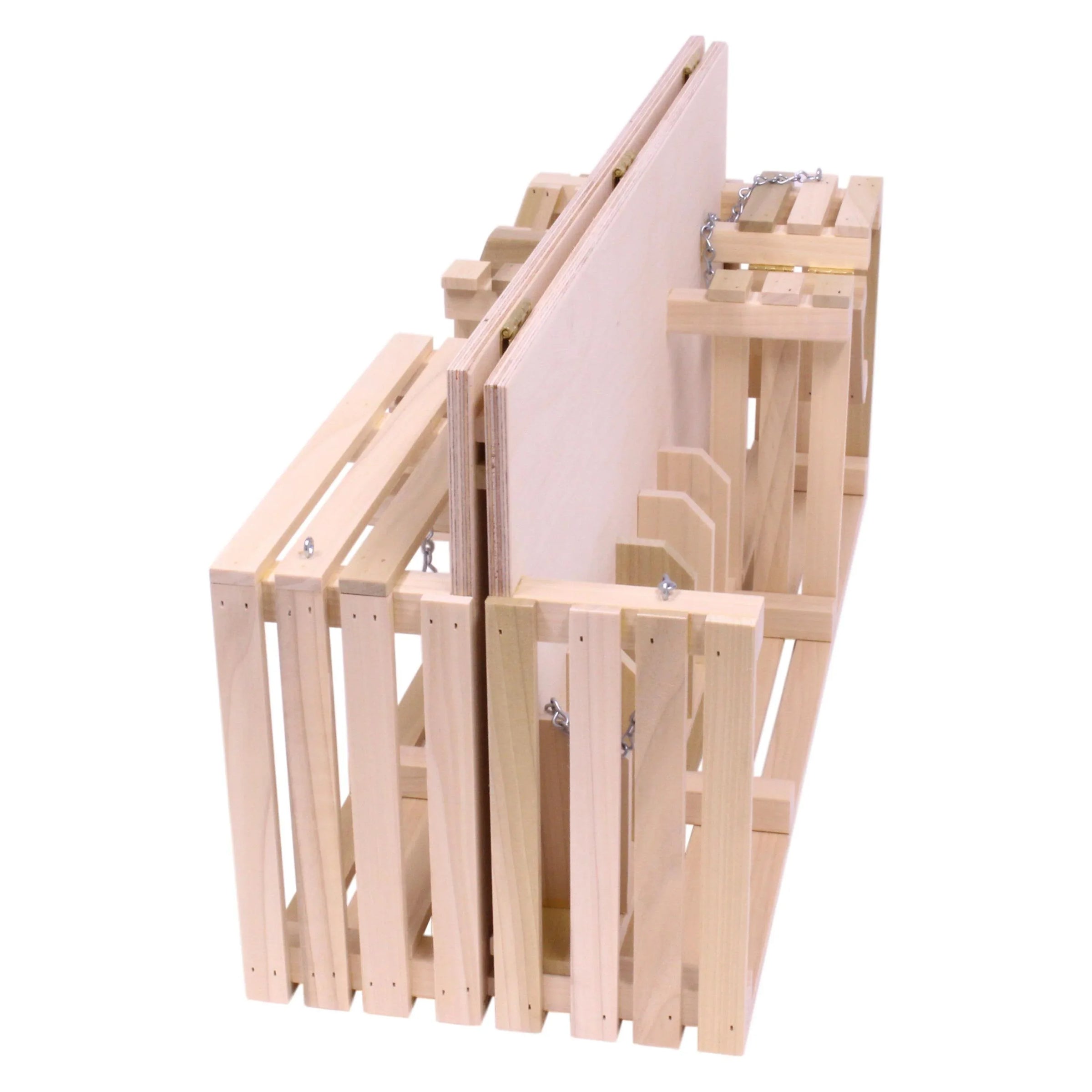 Amish-Made Wooden Folding Stock Yard Farm Toy, Unfinished - BIG FRENCHIES