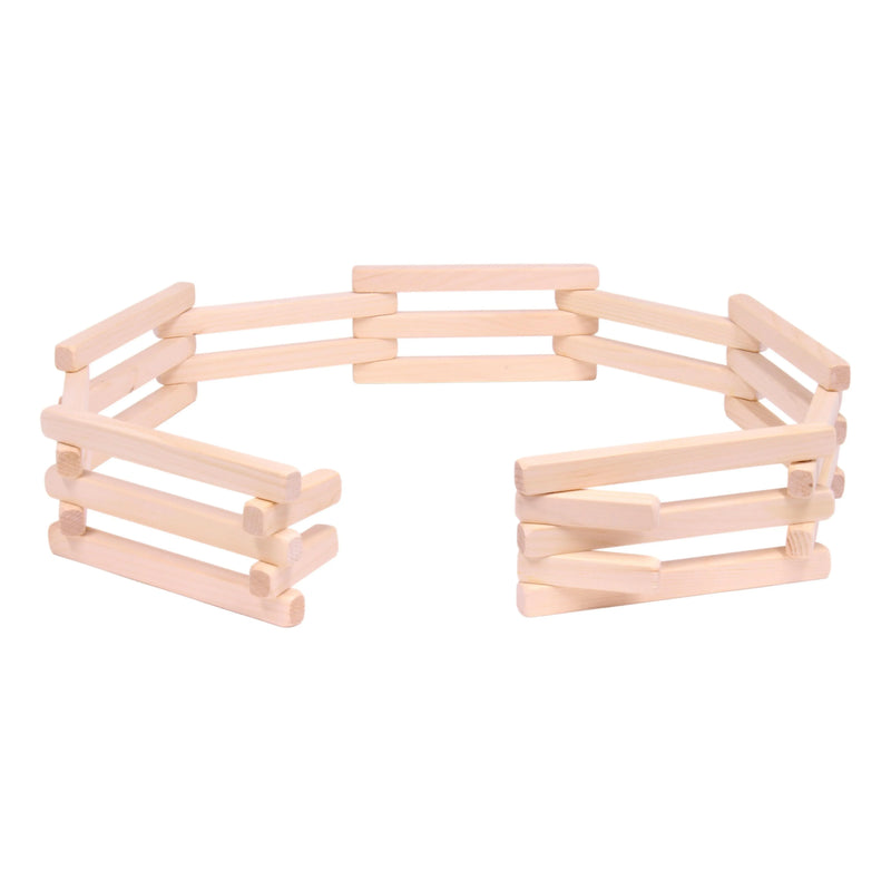 Wooden Folding Corral Fence Toy, 68" Long, Amish-Made Quality - BIG FRENCHIES