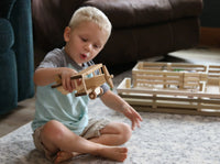 Wooden Toy Airplane With Spinning Propellor, Kid-Safe Finish - BIG FRENCHIES