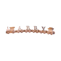 AmishToyBox.com Wooden Name Train Toy, Custom ABC Letter Train, Amish-Made - BIG FRENCHIES