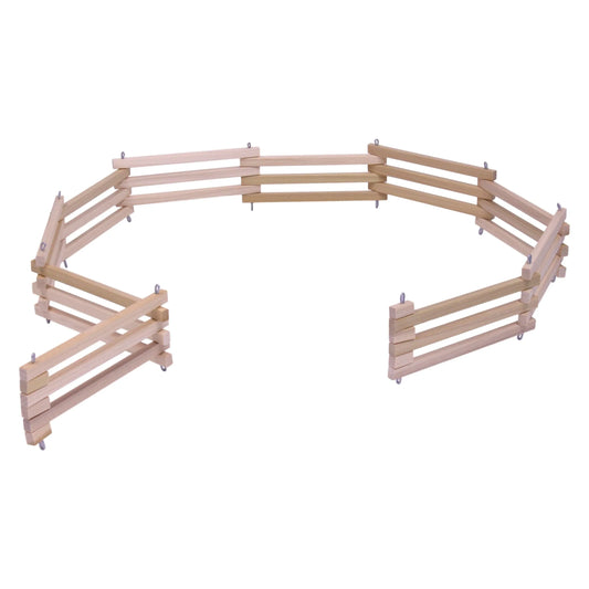 Wooden Folding Corral Fence Toy, Amish-Made, Unfinished Wood - BIG FRENCHIES