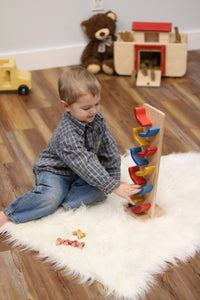Amish-Made Mini Car Roller Wooden Toy, Pack of Cars Included - BIG FRENCHIES