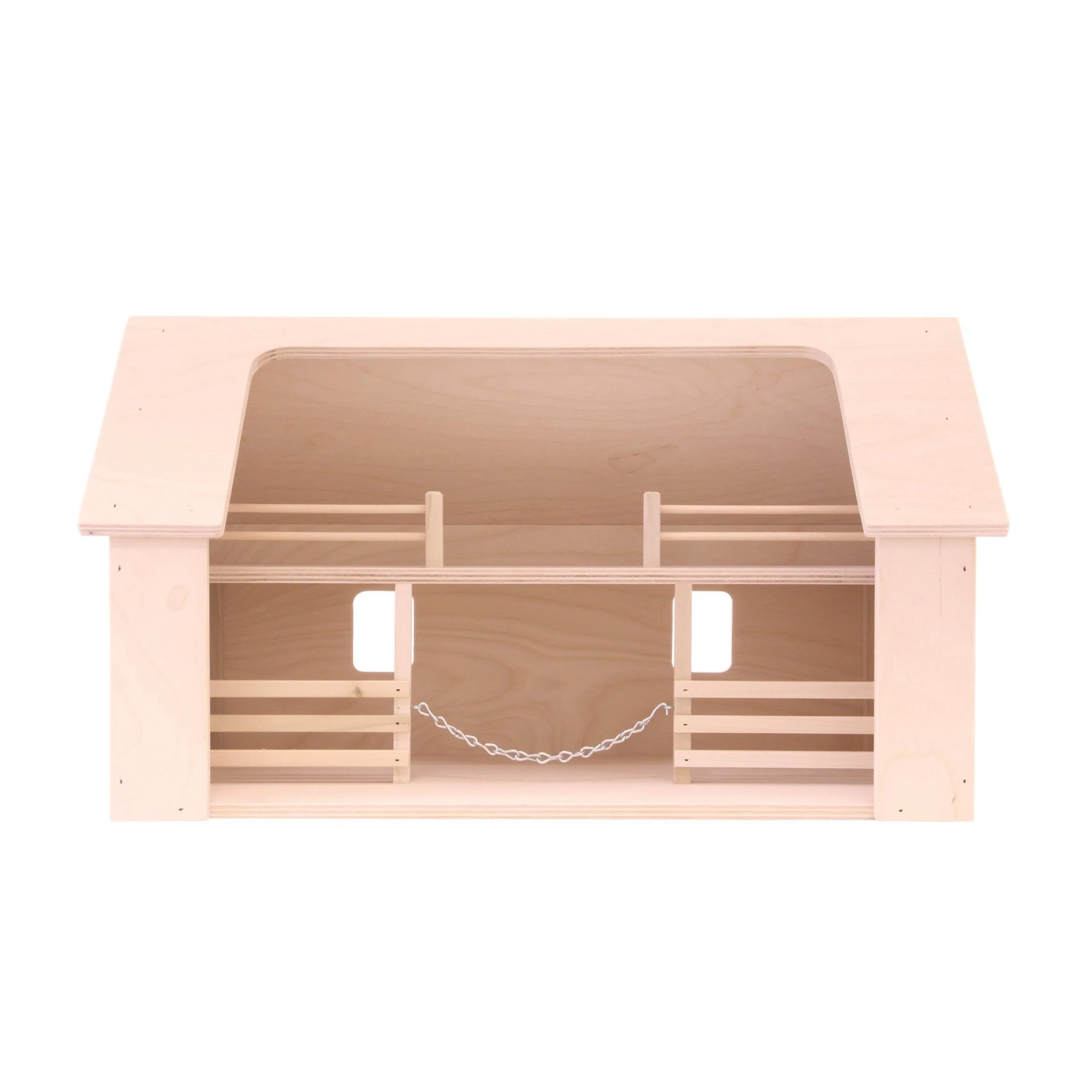 Wooden Amish-Made Ranch Shed Barn Toy, Unfinished Wood - BIG FRENCHIES