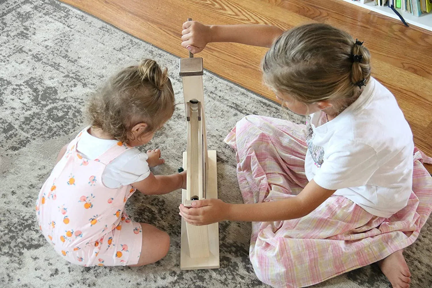 Wooden Marble Pump Toy, CPSIA-Approved, Non-Toxic Finish, Amish-Made - BIG FRENCHIES
