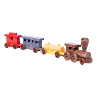 Wooden Toy Train Play Set, 24" Long, Kid-Safe Finish, Amish-Made - BIG FRENCHIES
