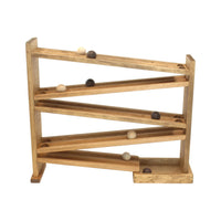Wooden Ball Roller Racetrack Toy, Amish-Made, with 8 Wooden Balls - BIG FRENCHIES