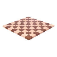 Maple/Walnut Hardwood 18" Chess and Checkers Wooden Game Board - BIG FRENCHIES