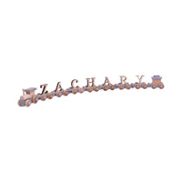 AmishToyBox.com Wooden Name Train Toy, Custom ABC Letter Train, Amish-Made - BIG FRENCHIES