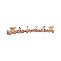 AmishToyBox.com Wooden Name Train Toy, Custom ABC Letter Train, Amish-Made - BIG FRENCHIES