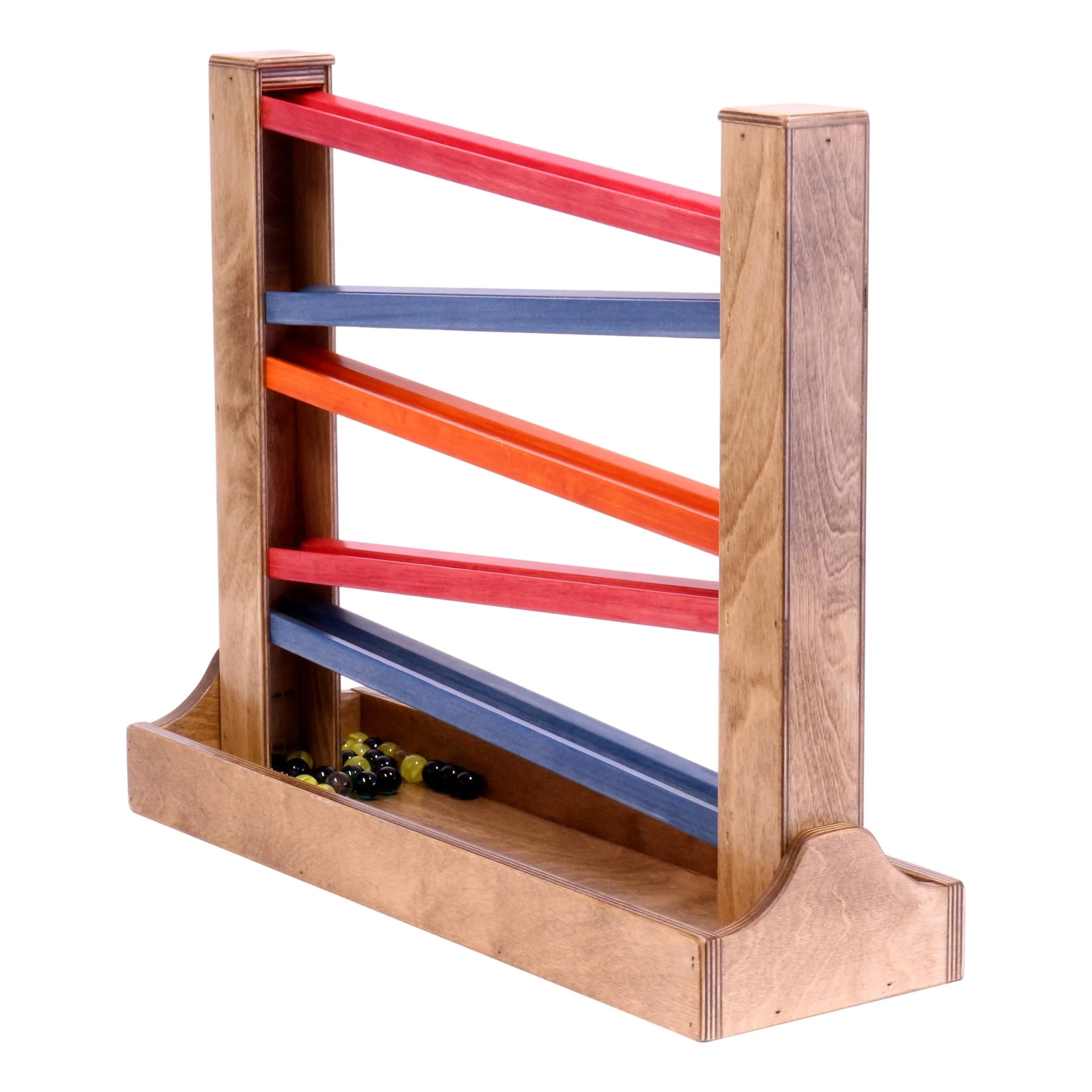 Amish-Made Heirloom Marble Roller Wooden Toy - Child-Safe Finish - BIG FRENCHIES