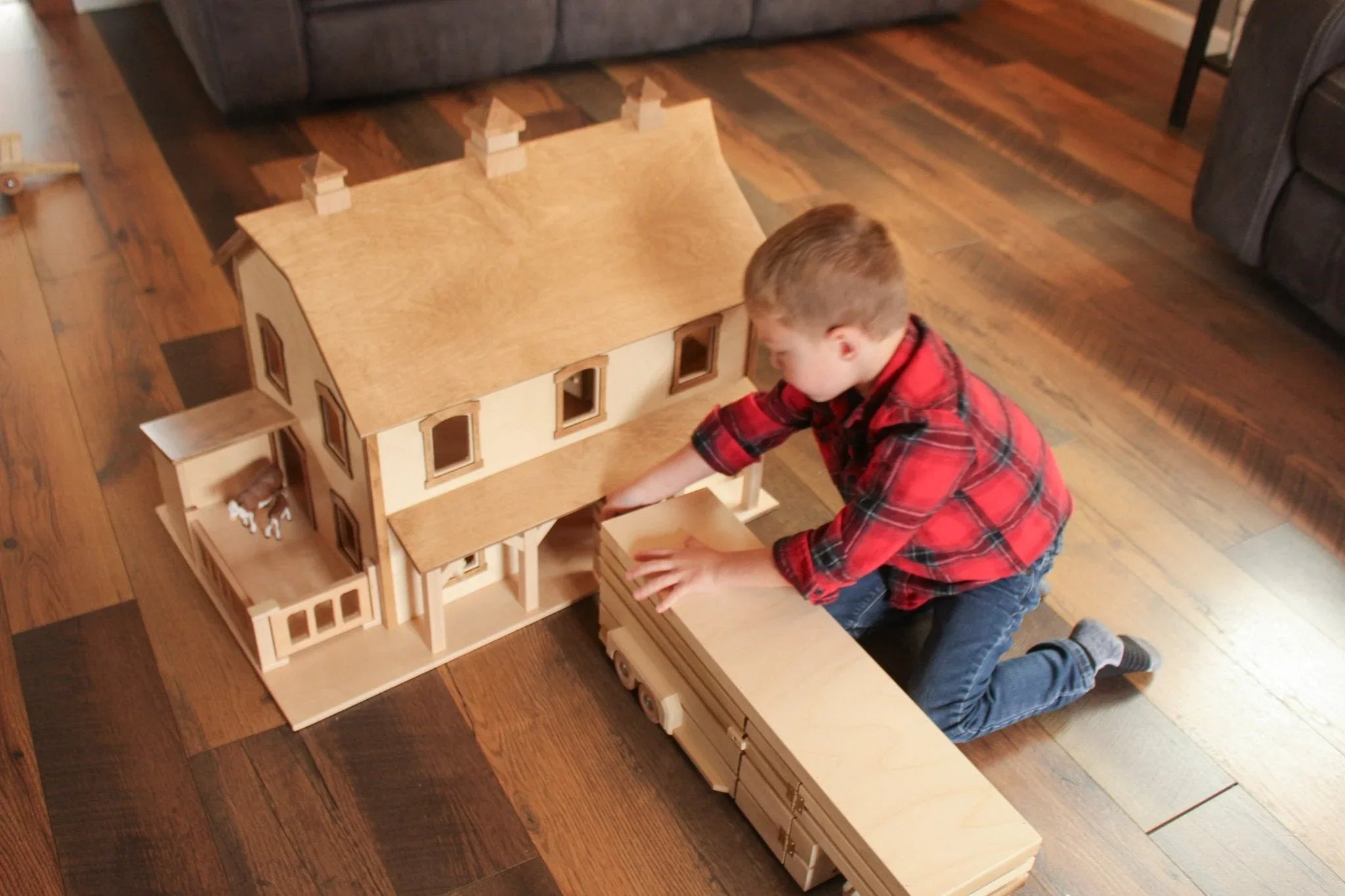 Large Pennsylvania Bank Barn Toy, Hand-Crafted in Lancaster County, PA - BIG FRENCHIES