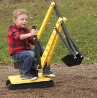 Sand Digger Excavator Toy, with Movable Levers and Metal Digging Bucket - BIG FRENCHIES